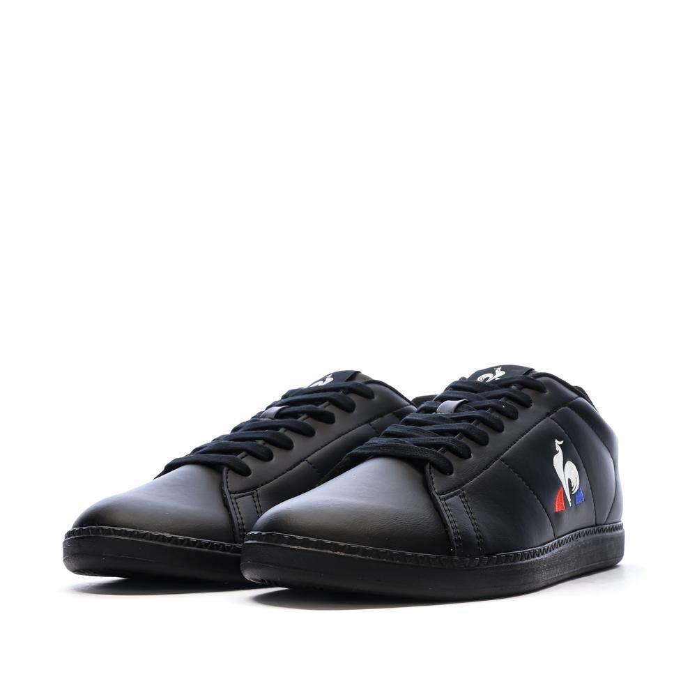 Baskets Noires Homme Le Coq Sportif Courtset 6/7