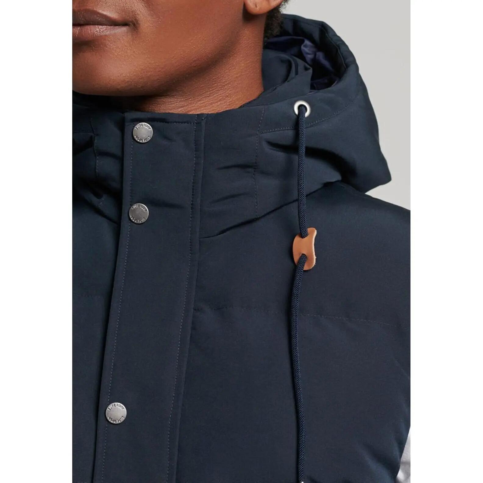 Doudoune sans Manche Marine Homme SUPERDRY Everest Hooded Puffer 3/5