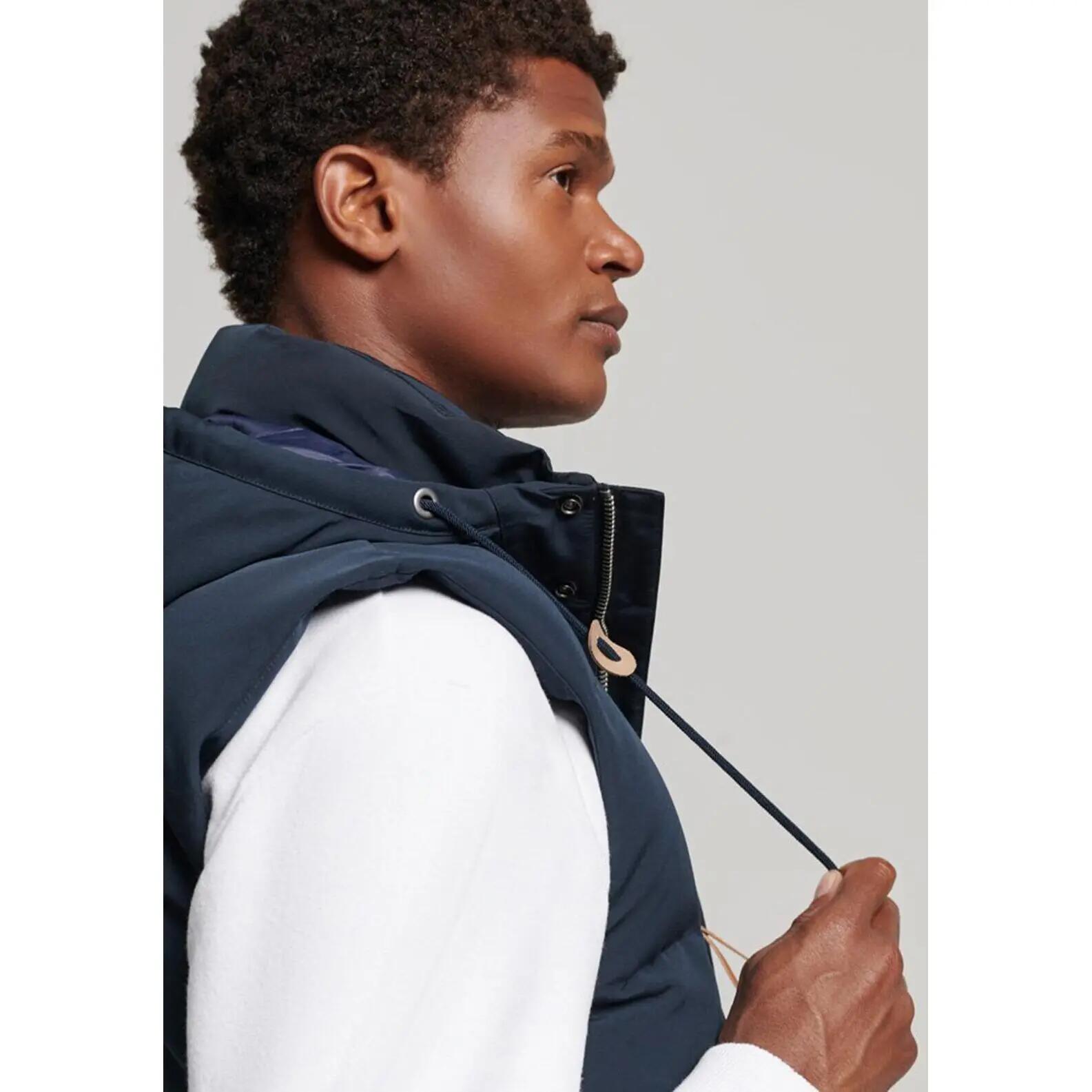 Doudoune sans Manche Marine Homme SUPERDRY Everest Hooded Puffer 4/5
