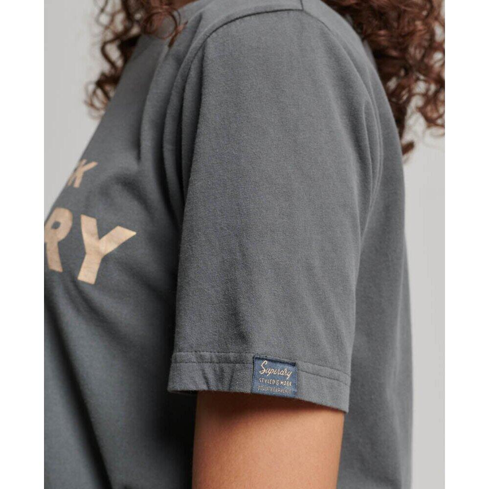 T-shirt femme Superdry Luxe Metallic 4/5