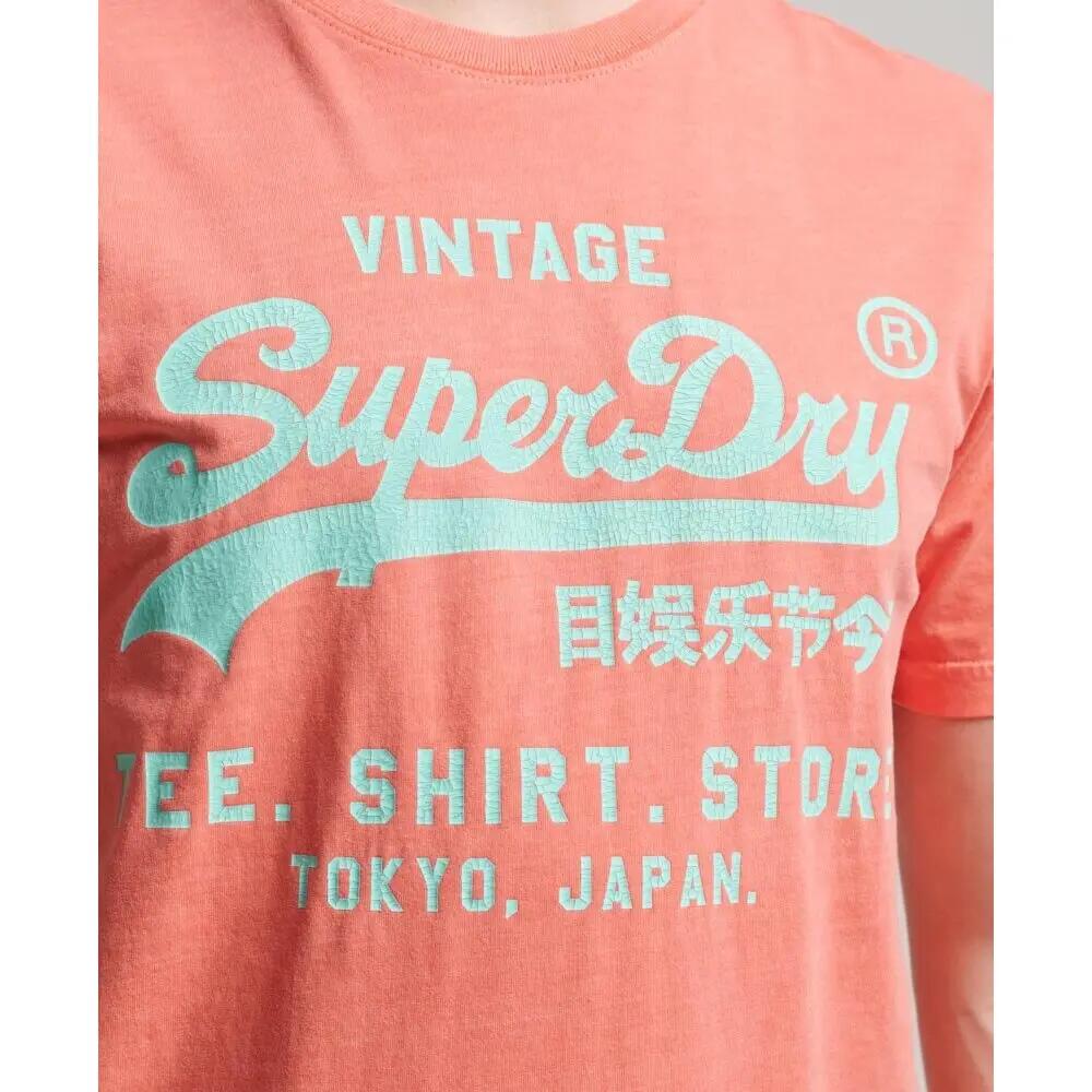 Fluorescerend T-shirt Superdry Vintage Logo 4/5