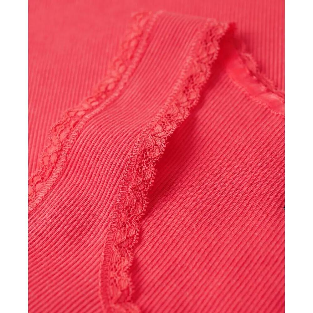 Débardeur en coton bio à liseré en dentelle femme Superdry Vintage 5/5