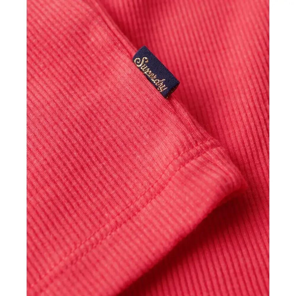 Débardeur en coton bio à liseré en dentelle femme Superdry Vintage 4/5