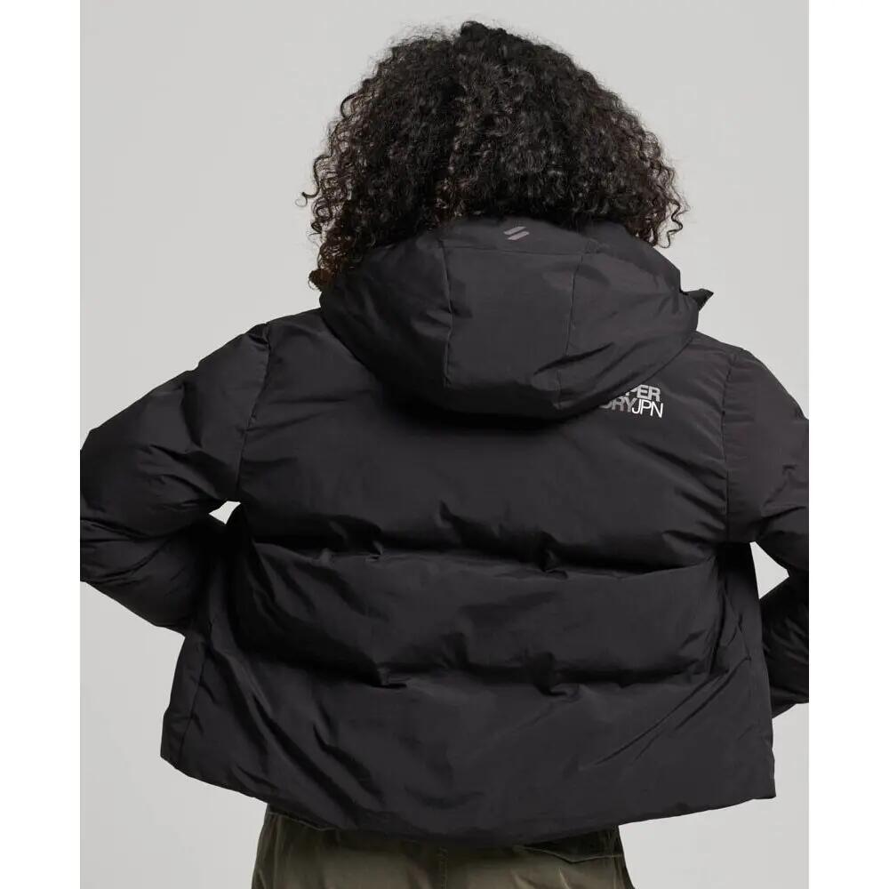 Casaco com capuz direito para mulher Superdry 3/5
