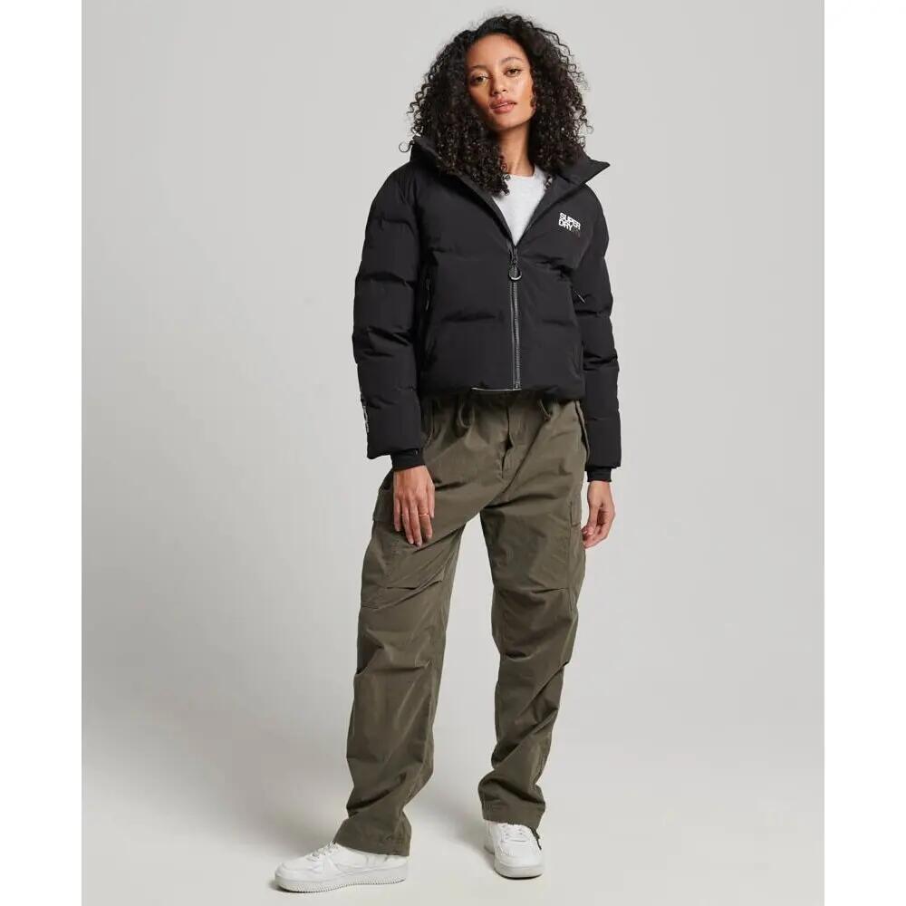 Casaco com capuz direito para mulher Superdry 2/5