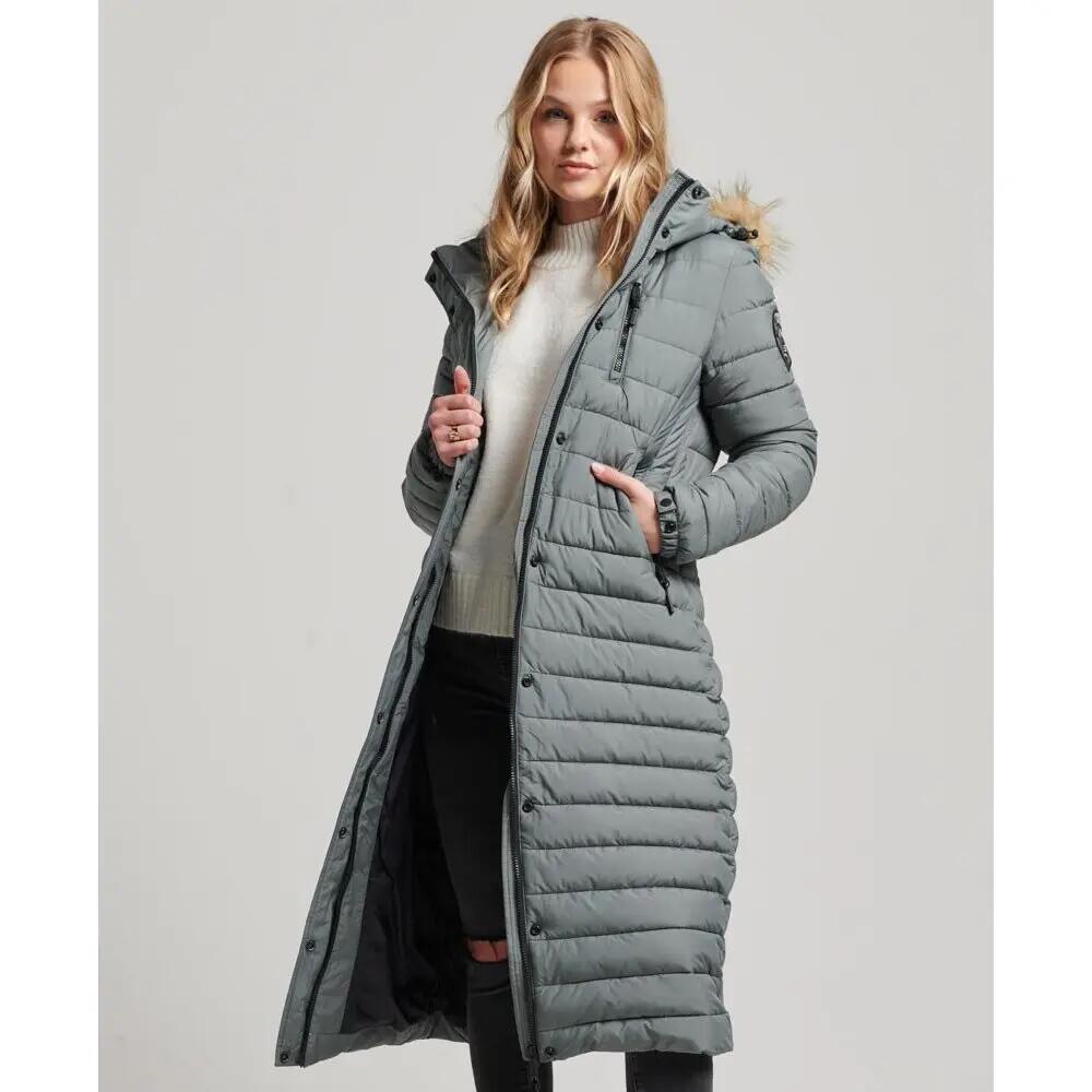 Doudoune longue à capuche femme Superdry Fuji 2/5
