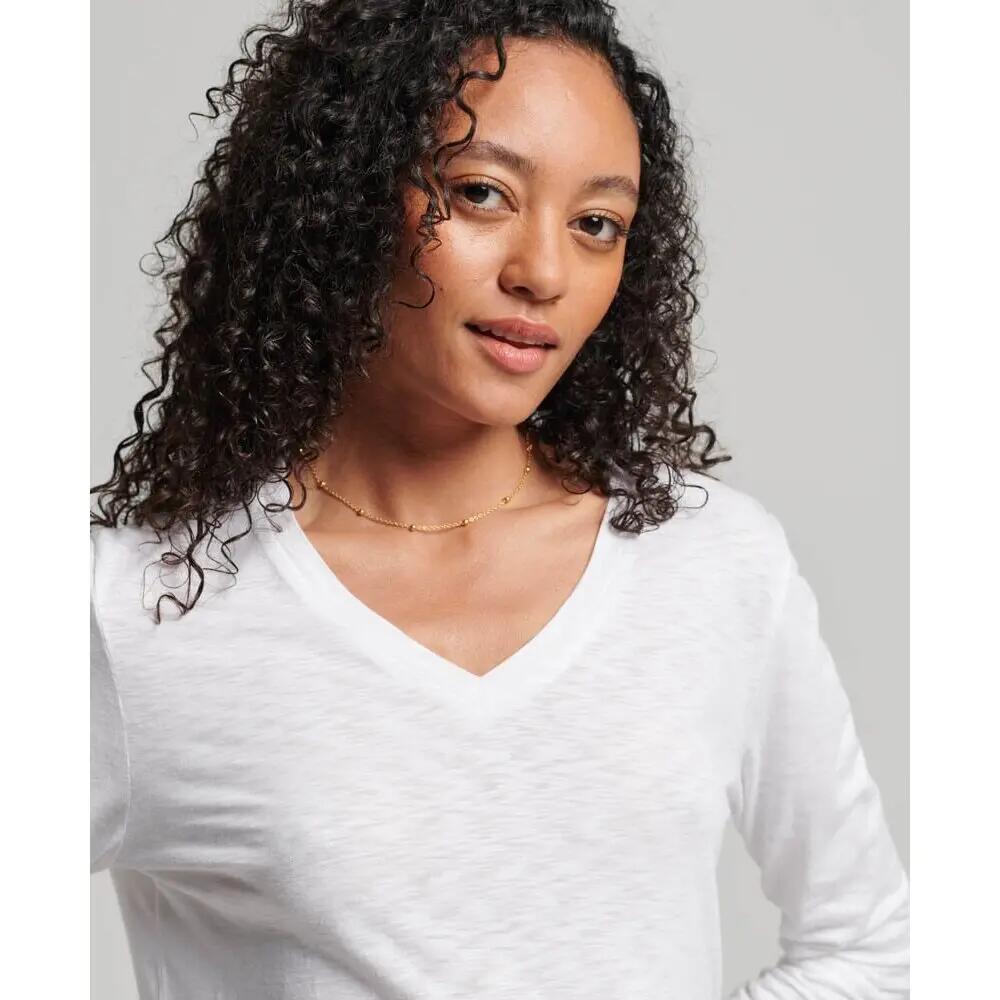 Camiseta de manga larga y cuello de pico para mujer Superdry 5/5