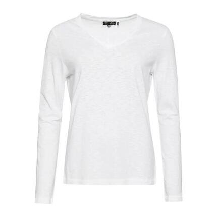 Damen-T-Shirt mit langen Ärmeln und V-Ausschnitt aus Jersey Superdry