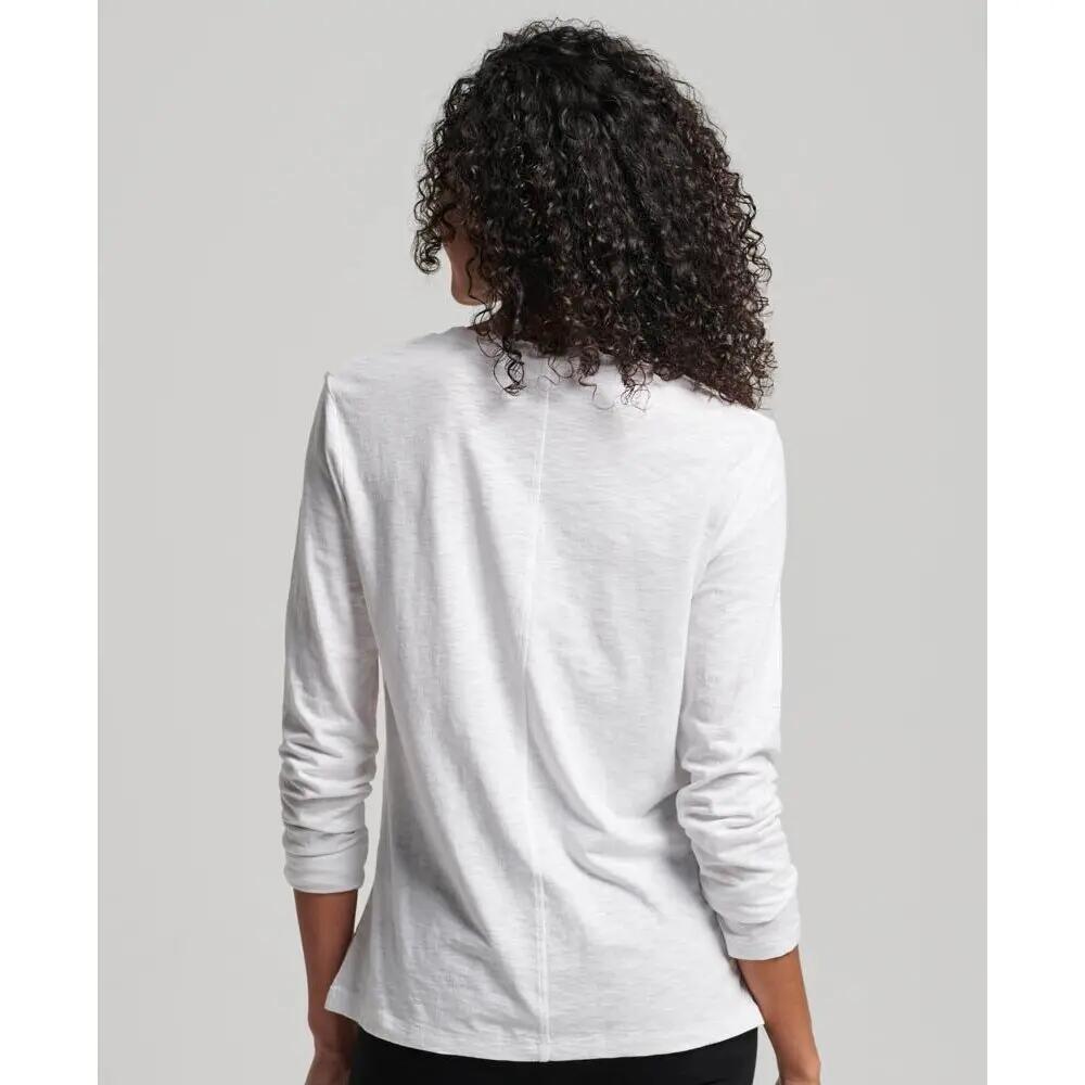 Camiseta de manga larga y cuello de pico para mujer Superdry 4/5