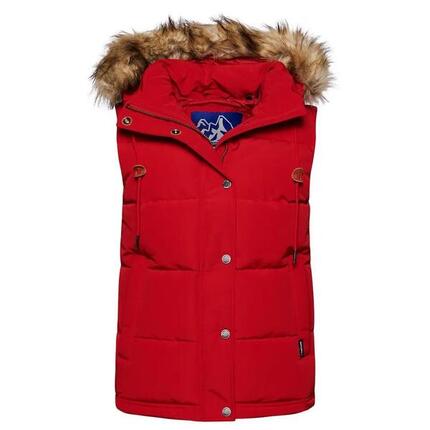 Doudoune sans manches à fausse fourrure femme Superdry Everest