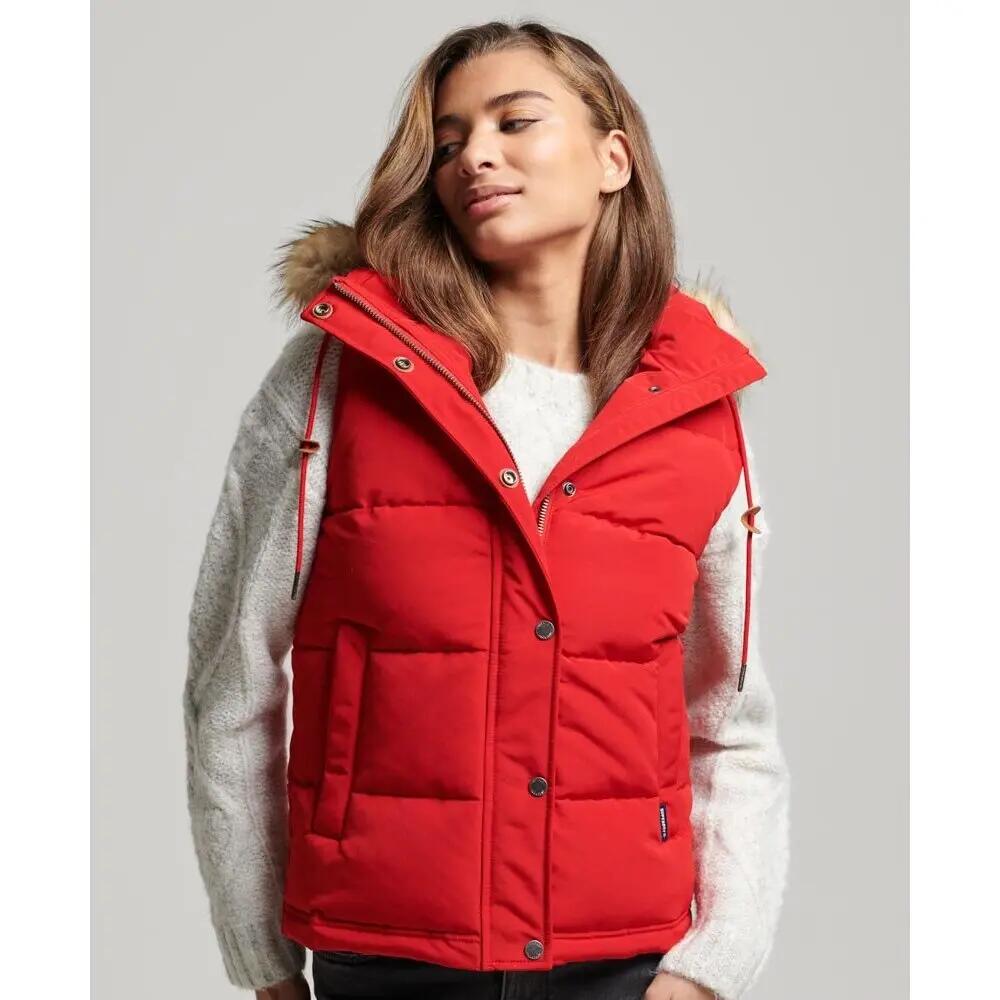 Doudoune sans manches à fausse fourrure femme Superdry Everest 2/6