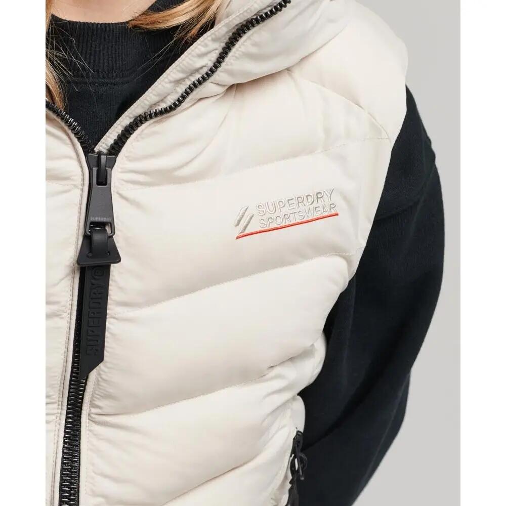 Mouwloos damesjack met capuchon van microvezel Superdry 7/7