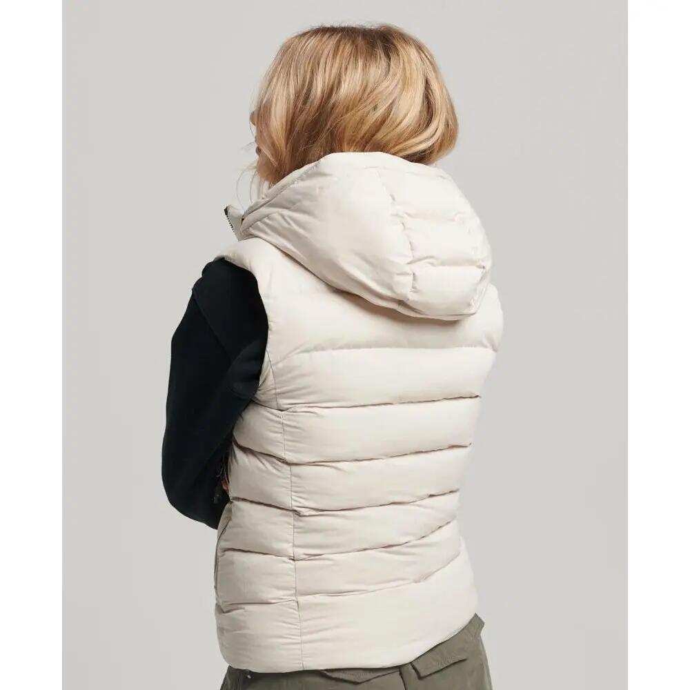 Mouwloos damesjack met capuchon van microvezel Superdry 4/7