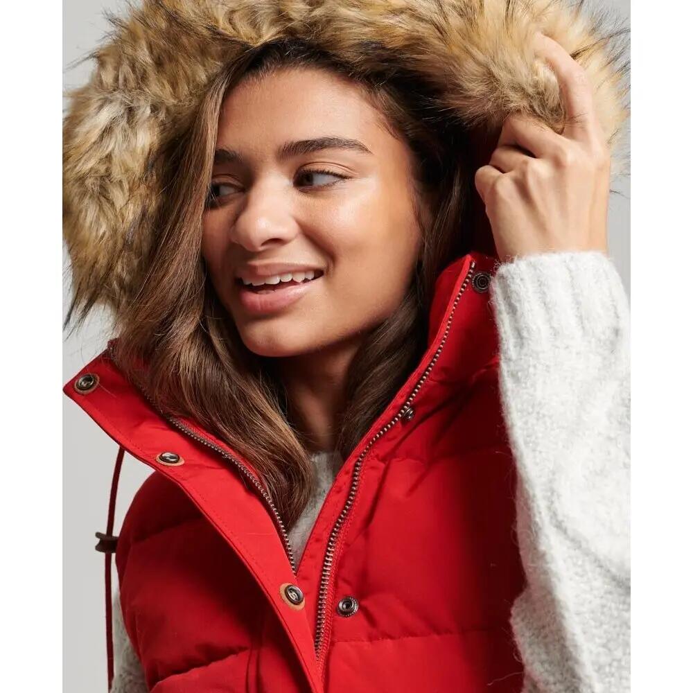 Doudoune sans manches à fausse fourrure femme Superdry Everest 5/6