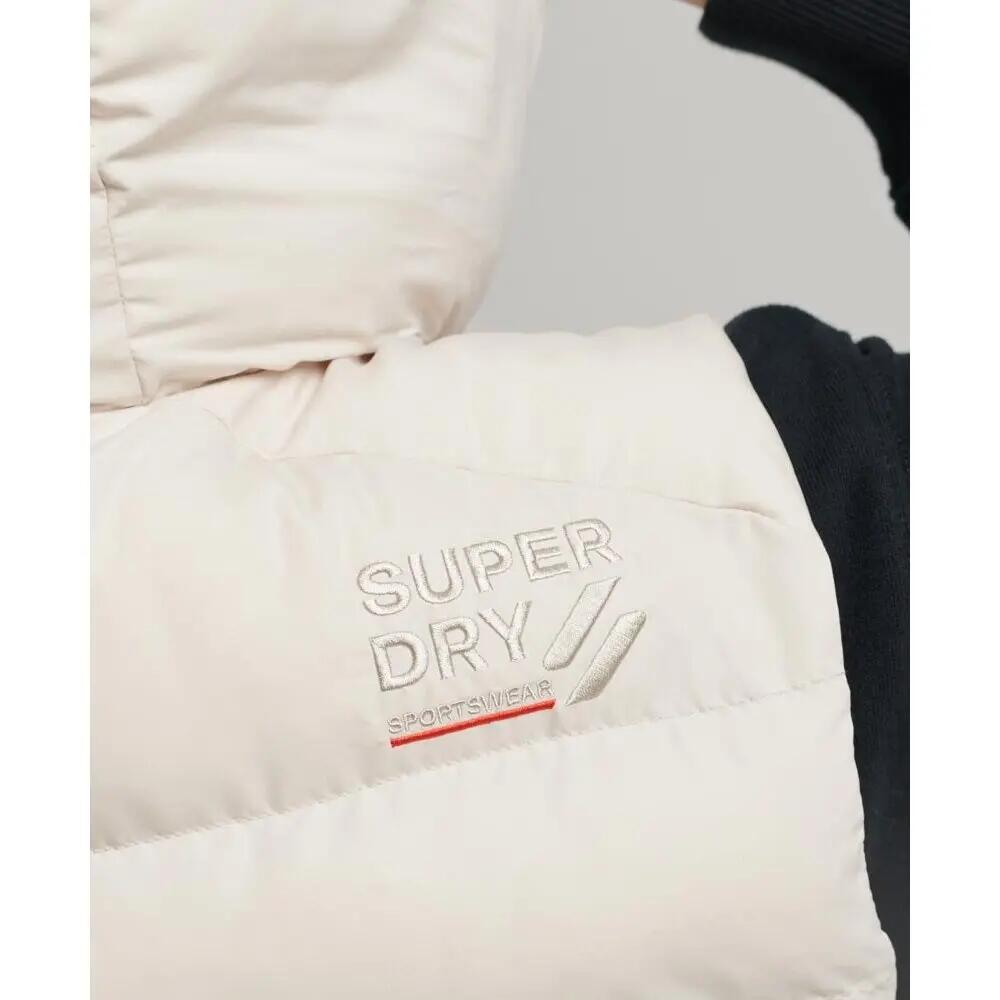 Mouwloos damesjack met capuchon van microvezel Superdry 6/7