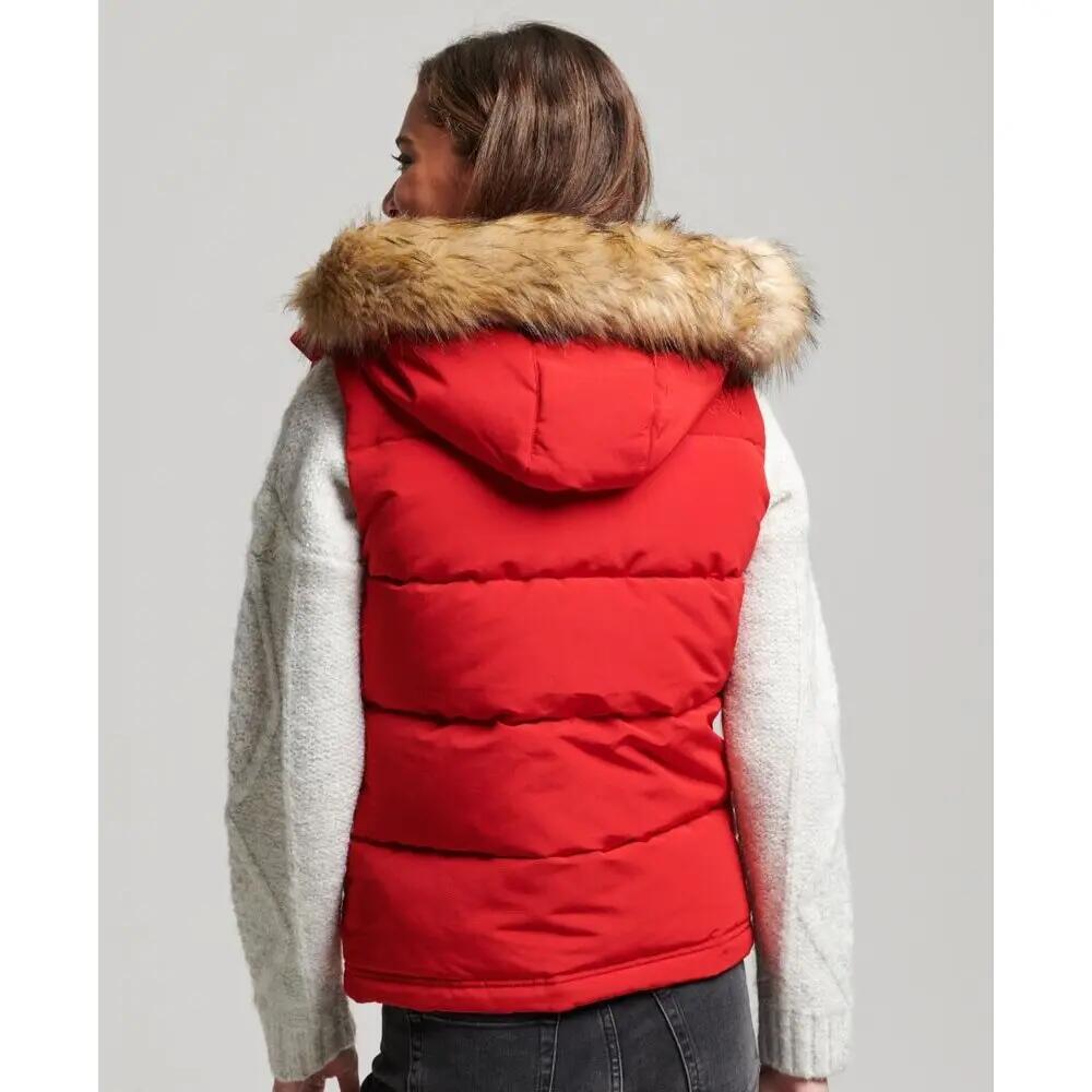 Doudoune sans manches à fausse fourrure femme Superdry Everest 4/6