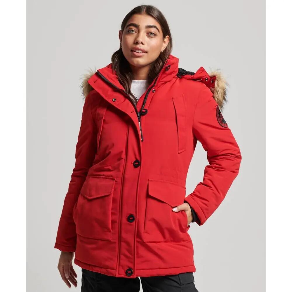 Parka à capuche avec fourrure synthétique femme Superdry Everest 2/6