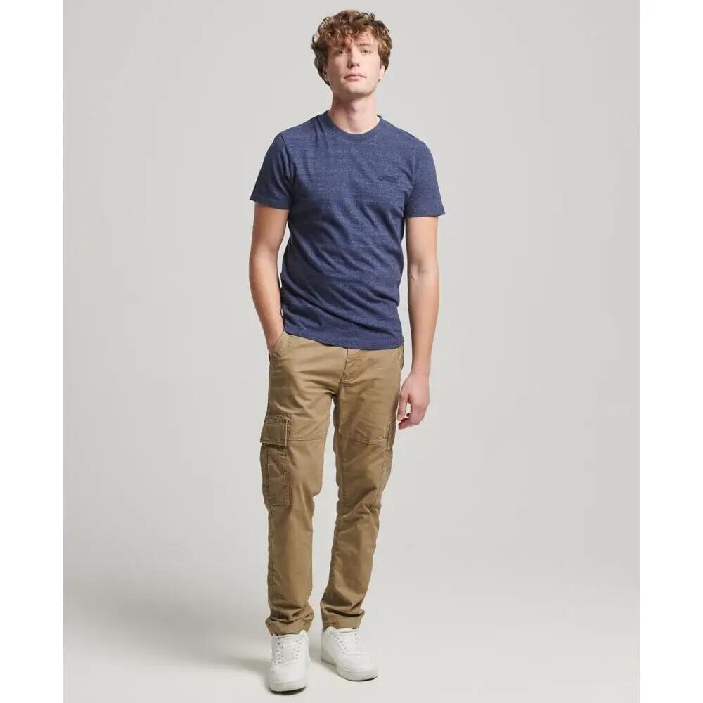 T-shirt Bleu Homme Superdry Vintage LogoR6T 3/7