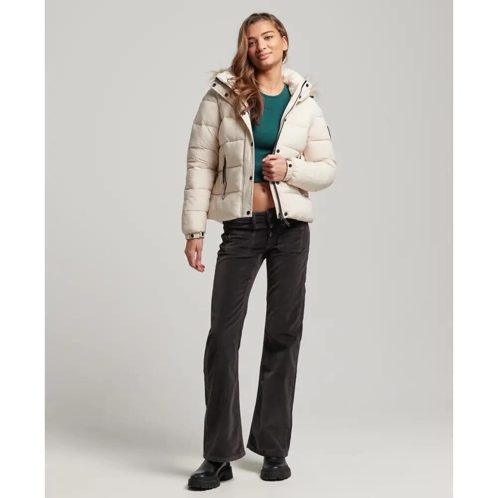 Doudoune courte à capuche avec fausse fourrure femme Superdry 2/6