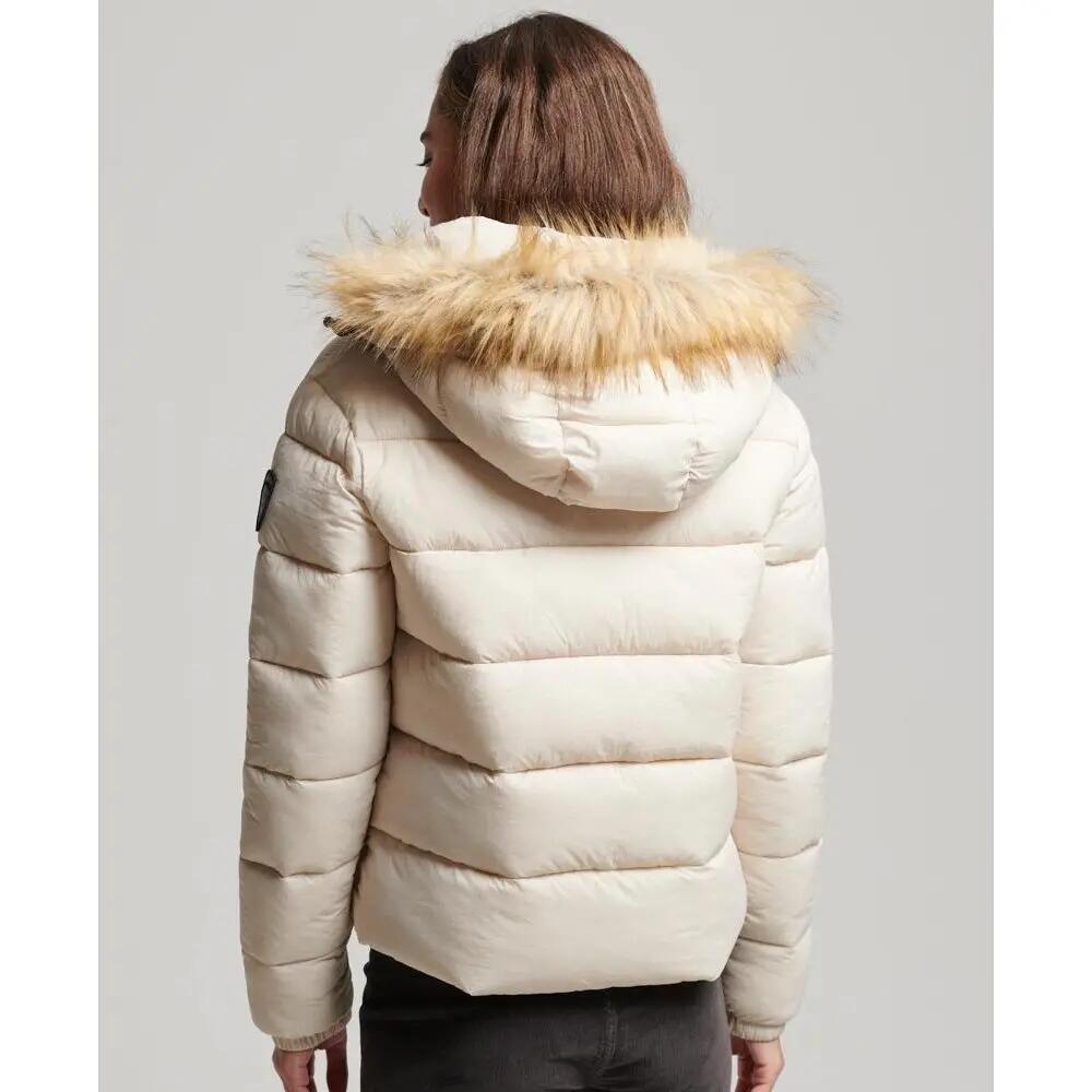 Doudoune courte à capuche avec fausse fourrure femme Superdry 4/6