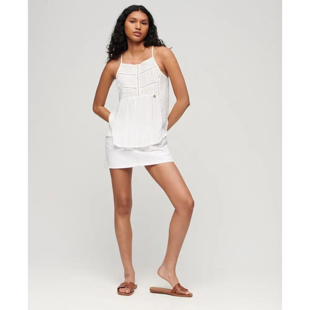 Débardeur à empiècement en dentelle femme Superdry Vintage 2/7
