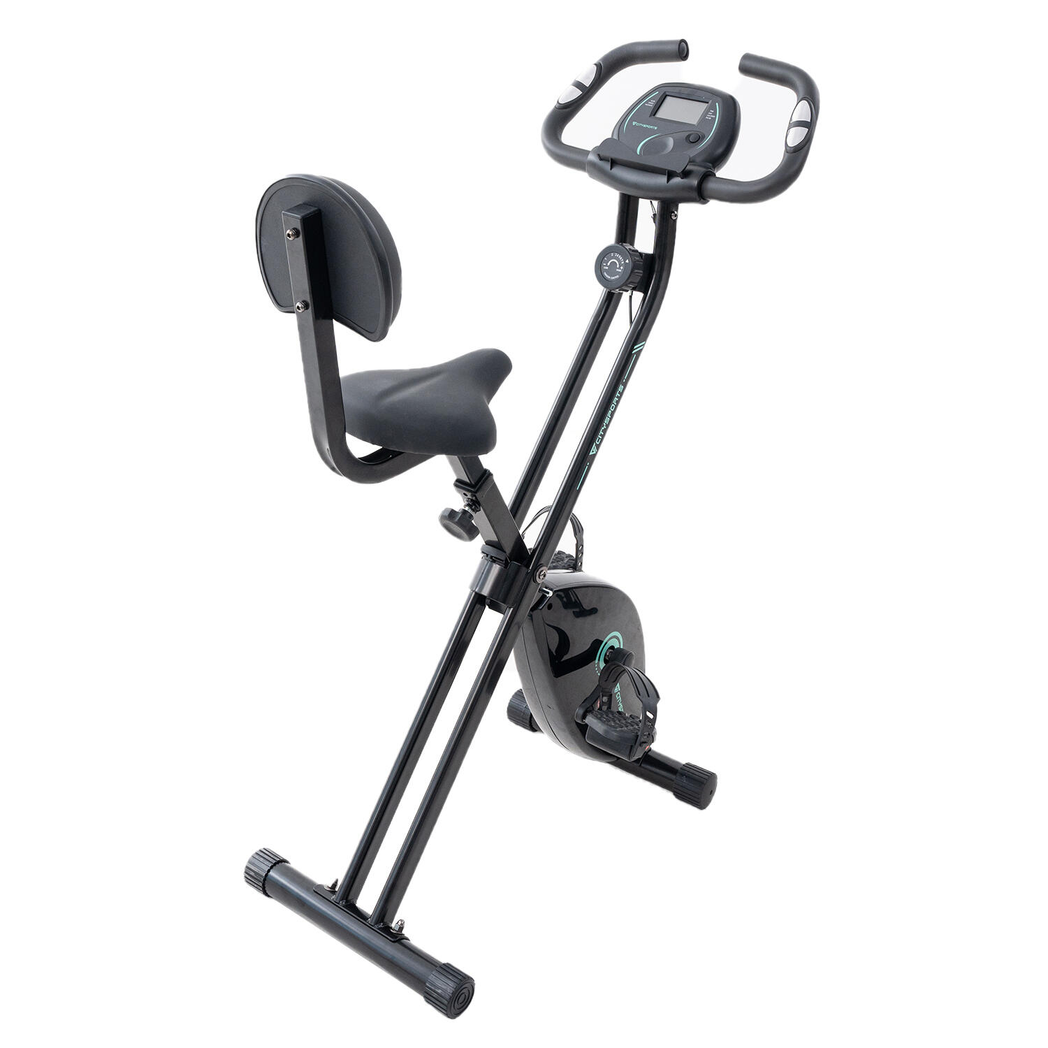 Vélo d'Appartement Pliable CITYSPORTS Noir Magnétique 8 Niveaux 2/6