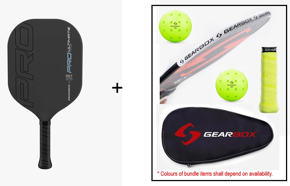 Gearbox Pro Ultimate Hyper, Pickleball Paddle (Value Bundle)