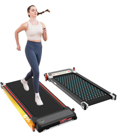 Tapis de marche, inclinaison6% ,6 km/h, double face, massage des pieds