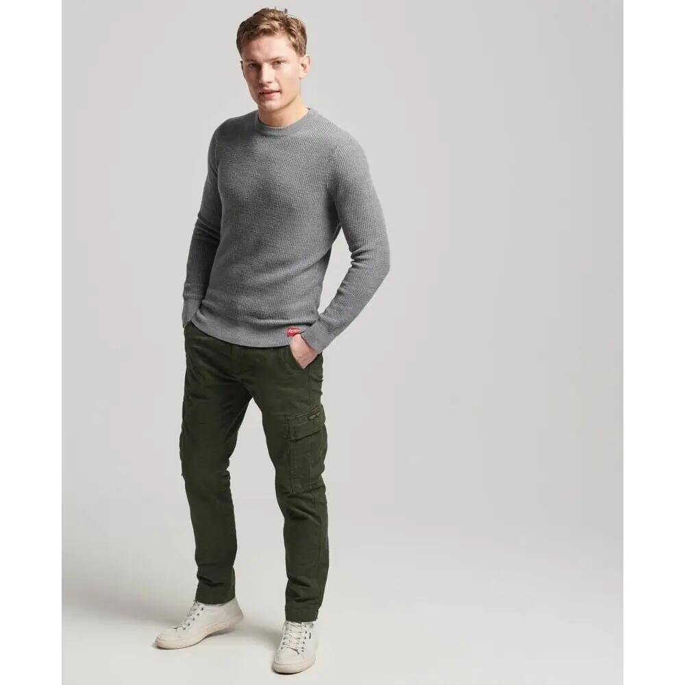 Pull ras du cou en maille texturée Superdry 3/5