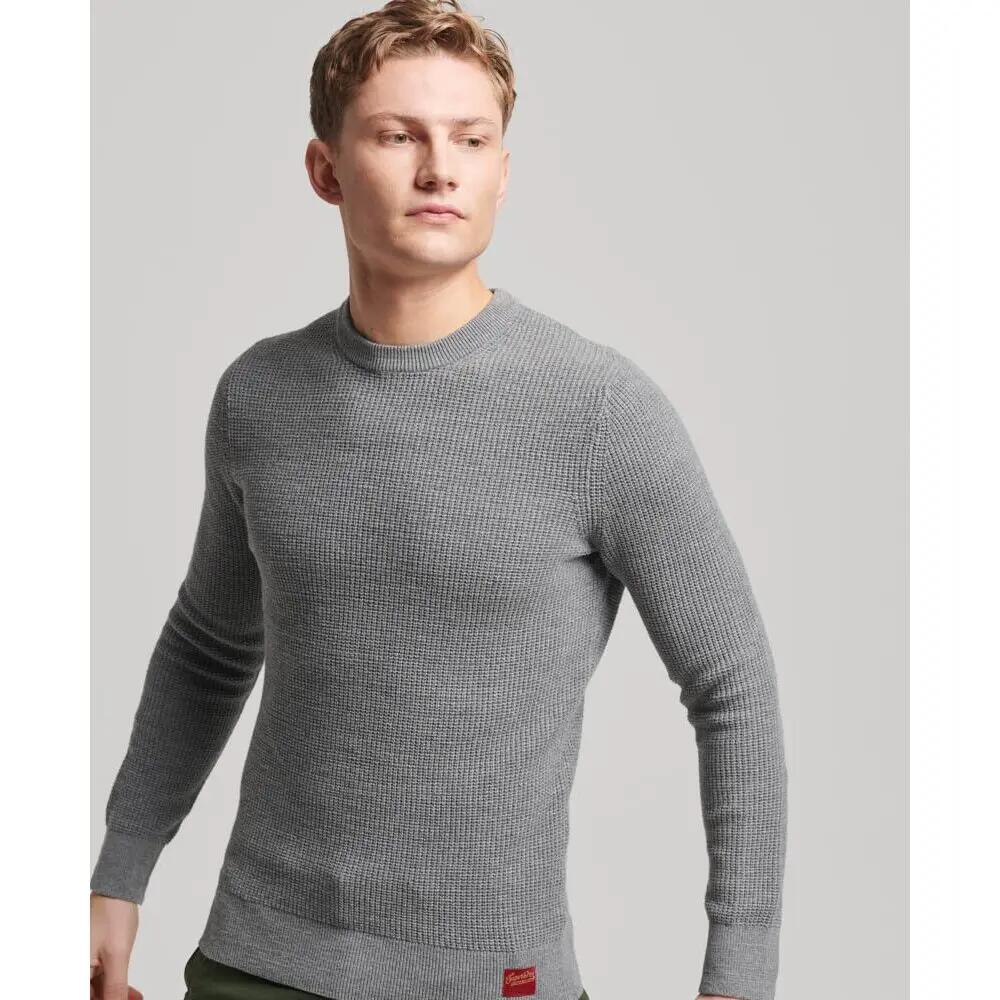 Pull ras du cou en maille texturée Superdry 2/5