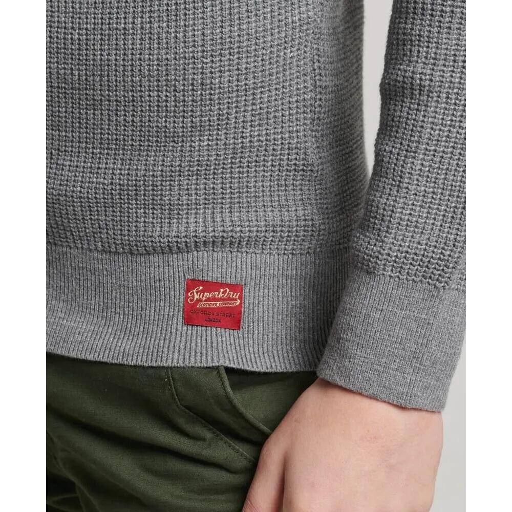 Pull ras du cou en maille texturée Superdry 5/5