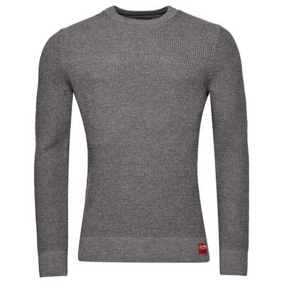 Trui met structuurgebreide ronde hals superdry