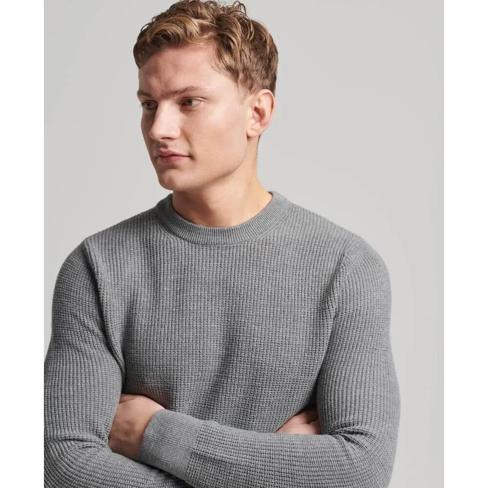 Pull ras du cou en maille texturée Superdry 4/5