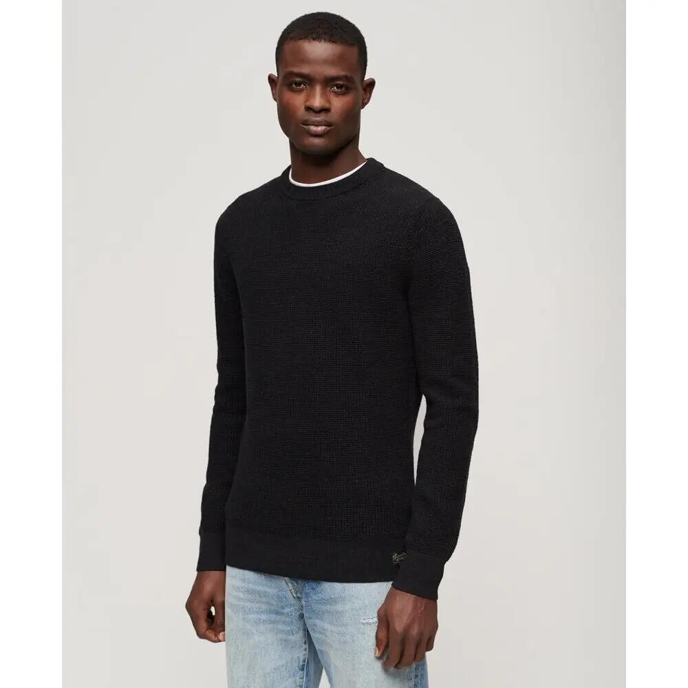Pull ras du cou en maille texturée Superdry 3/7