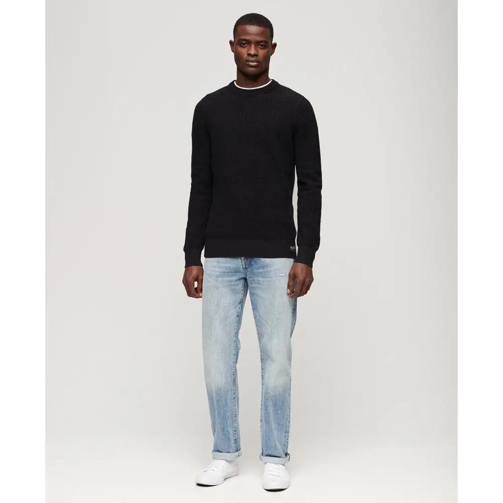 Pull ras du cou en maille texturée Superdry 2/7
