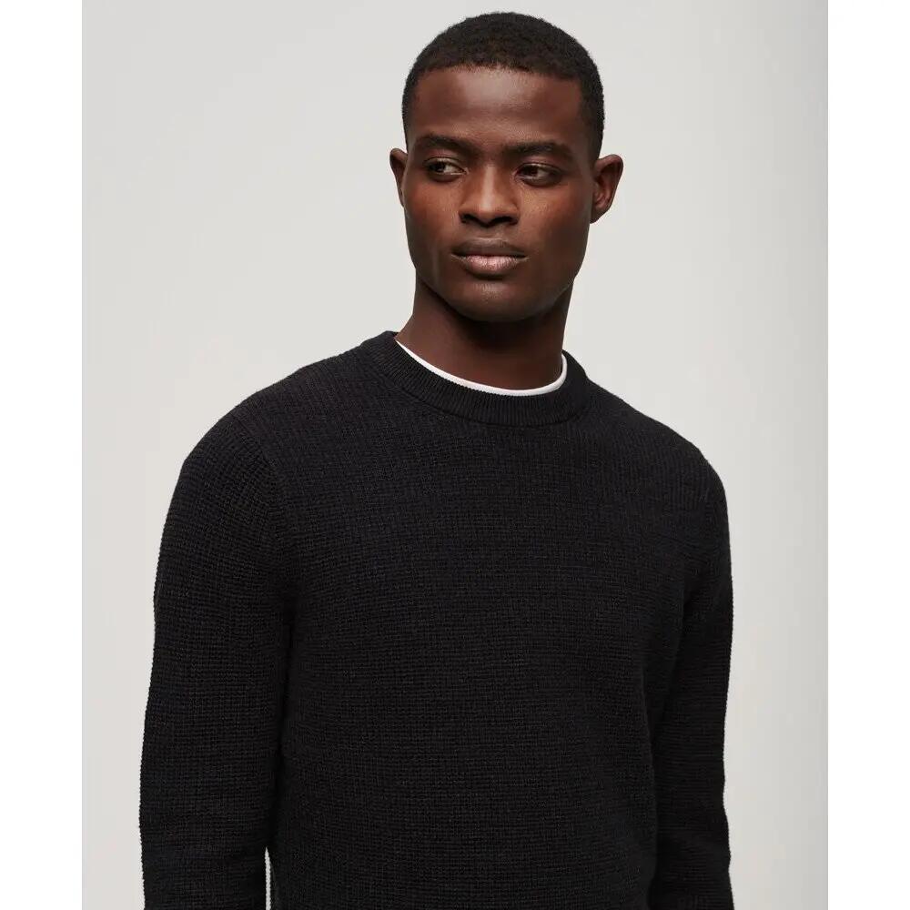 Pull ras du cou en maille texturée Superdry 4/7