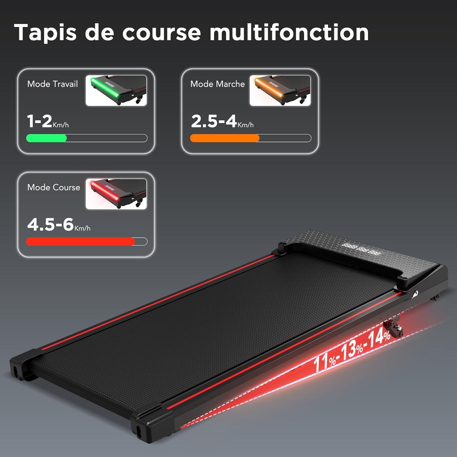 Loopband, handmatig verstelbare hellingshoek - 440W motor - 6,0 km/u 2/7