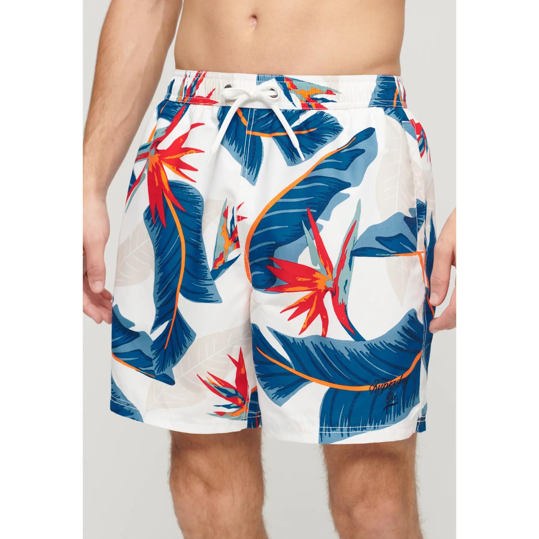 Short de bain imprimé hawaïen Superdry 3/7