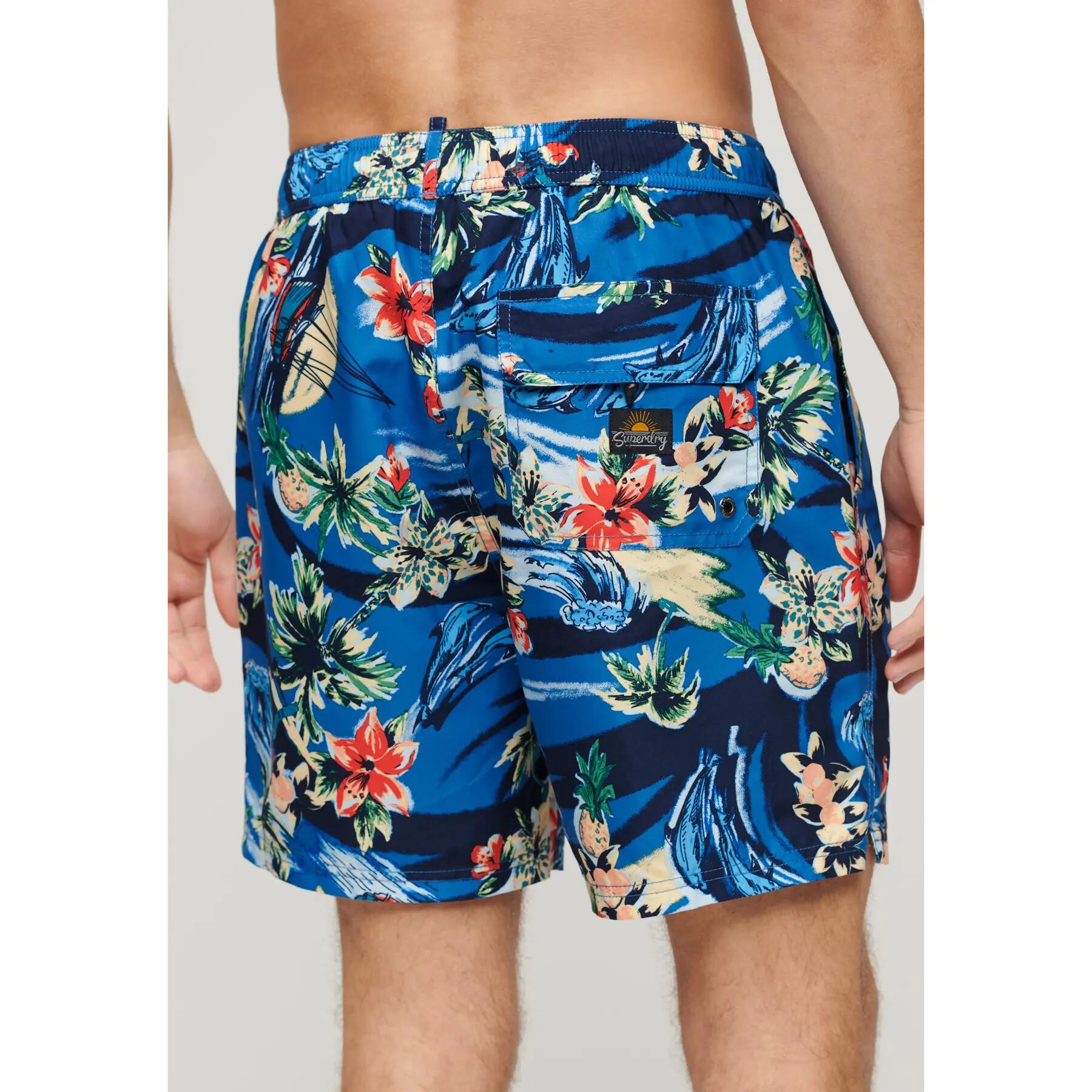 Short de bain imprimé hawaïen Superdry 4/7