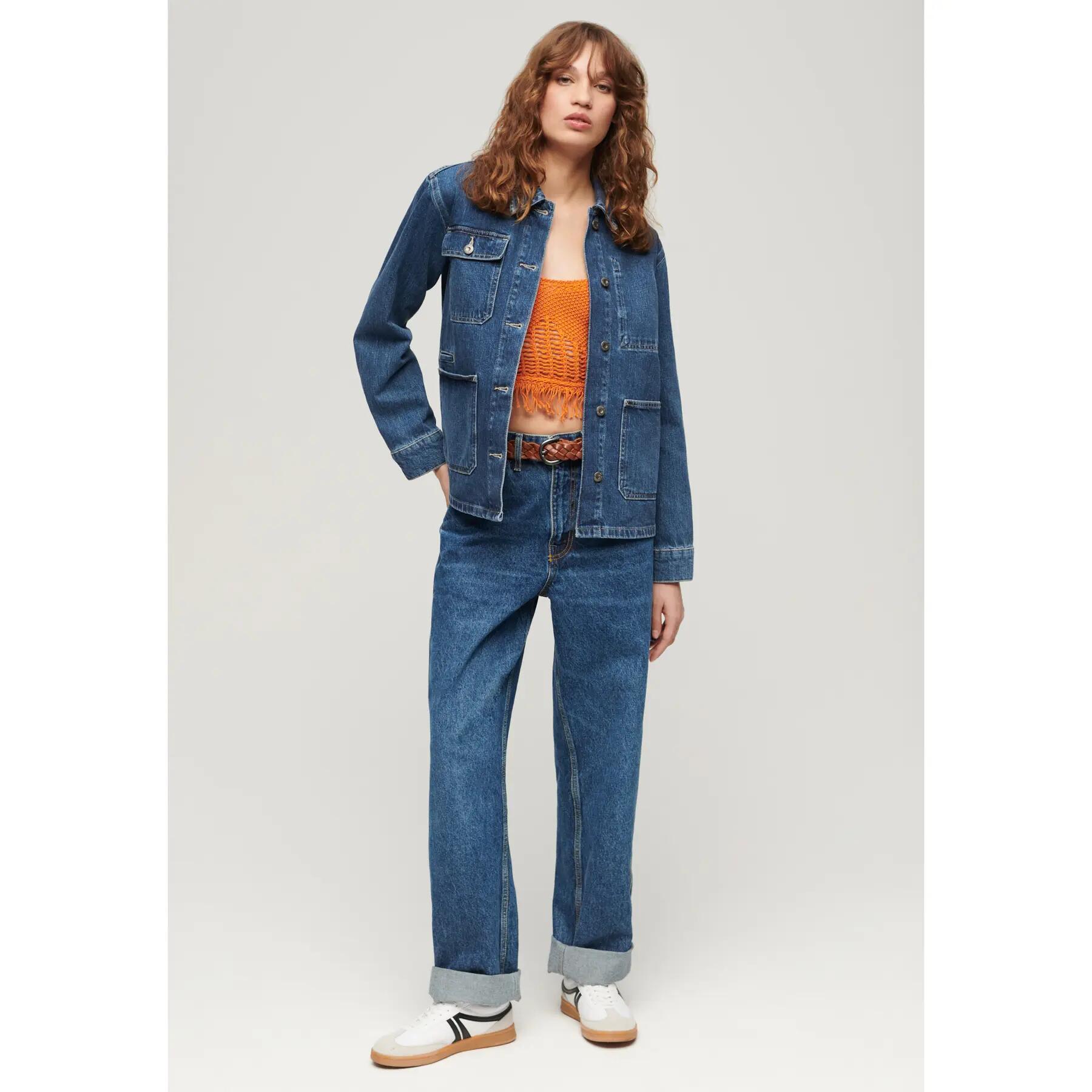 Veste en jean femme Superdry Chore 3/7