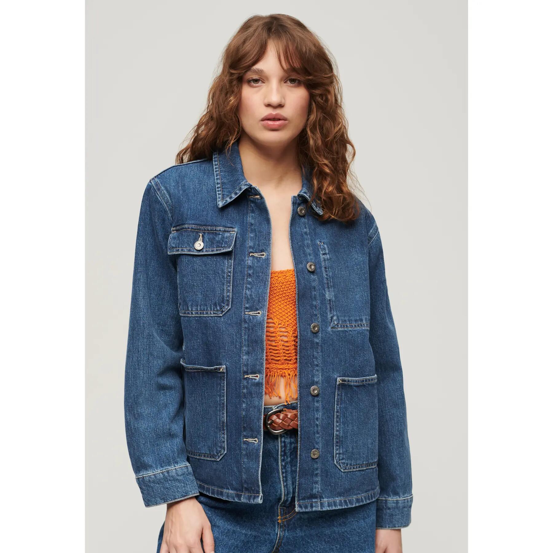 Veste en jean femme Superdry Chore 2/7
