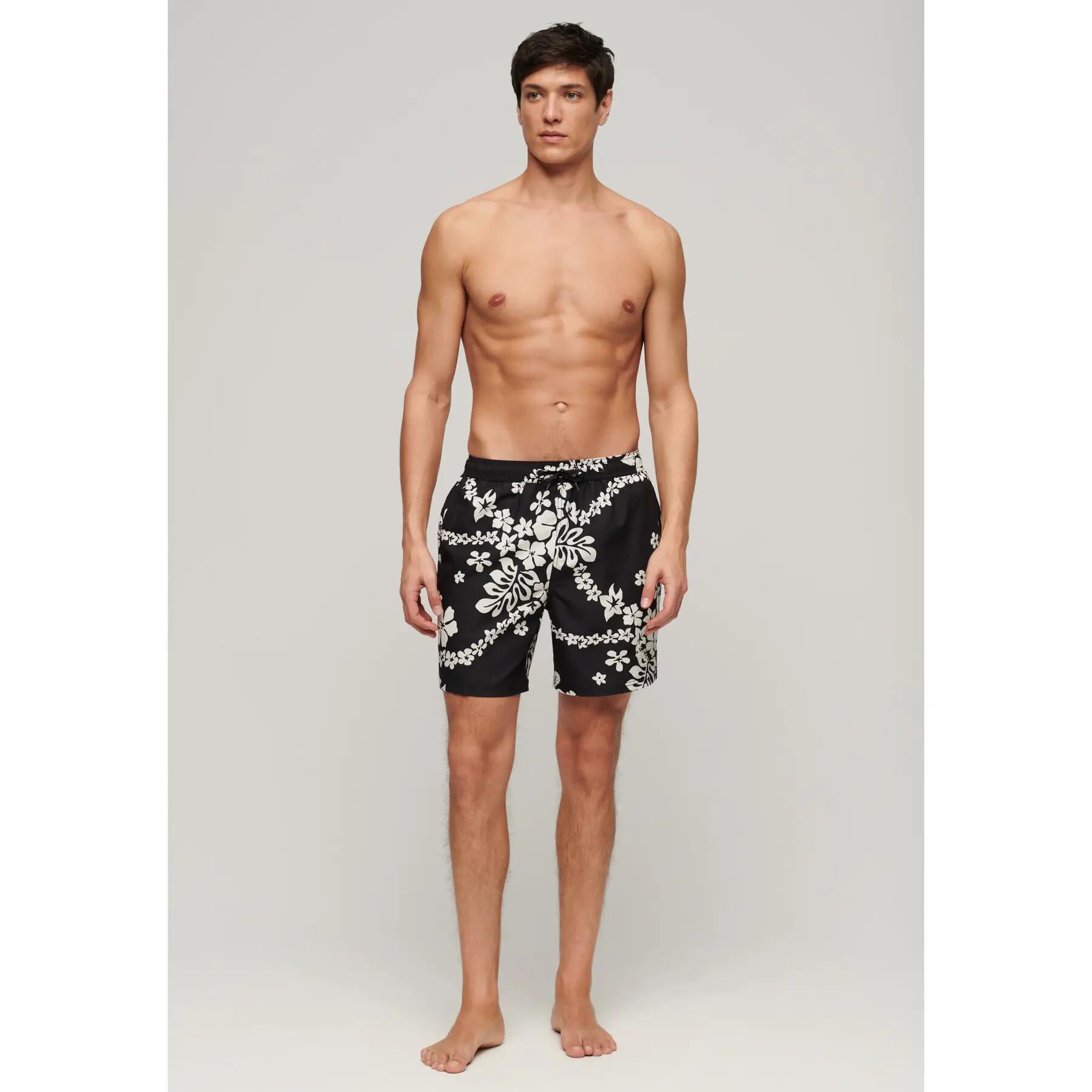 Short de bain imprimé hawaïen Superdry 3/7