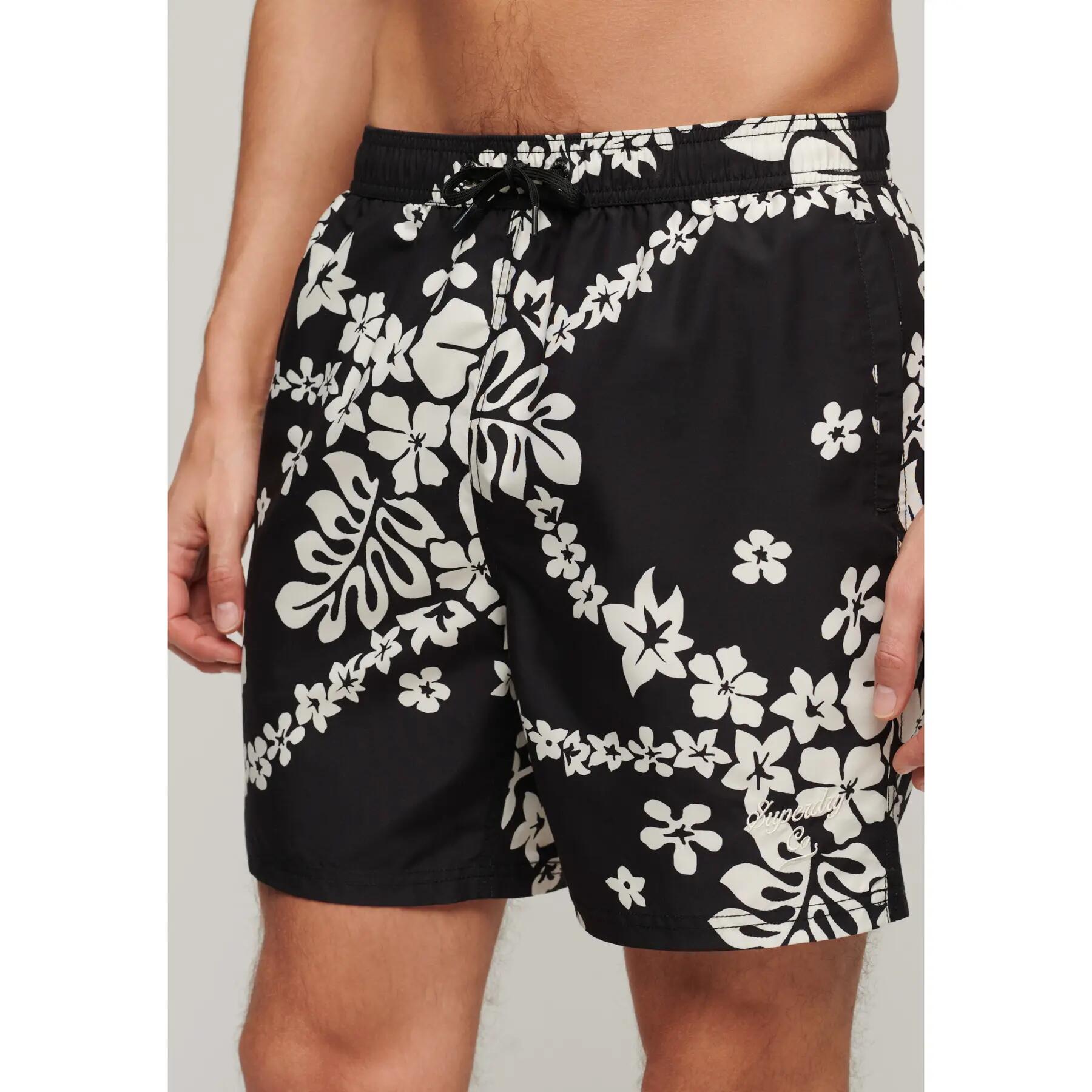Short de bain imprimé hawaïen Superdry 2/7