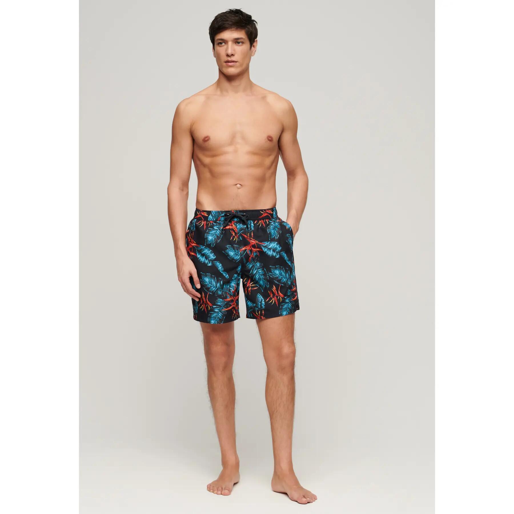 Spodenki kąpielowe z hawajskim nadrukiem Superdry 2/7