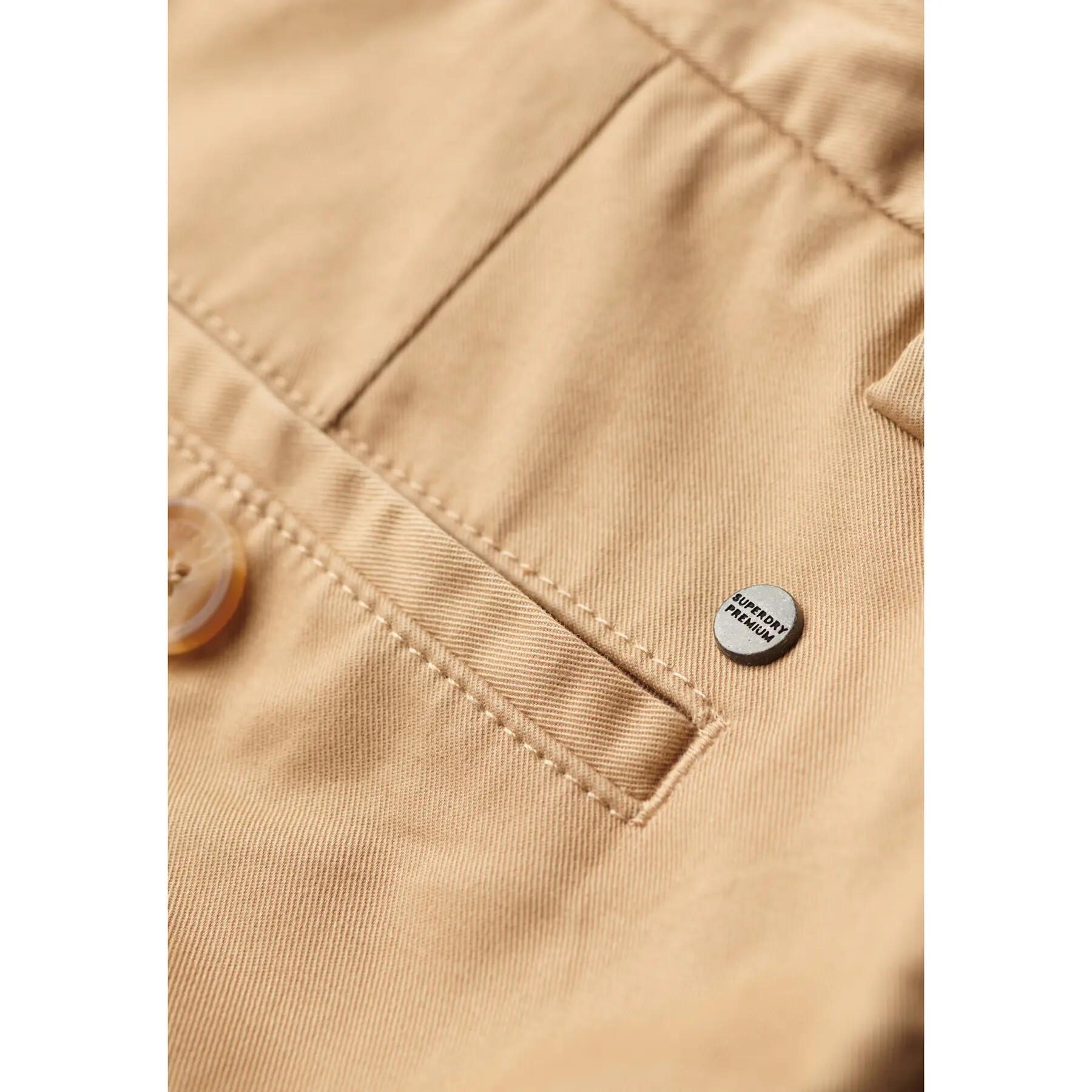 Short Chino Beige Clair Homme Superdry Stretch 6/7