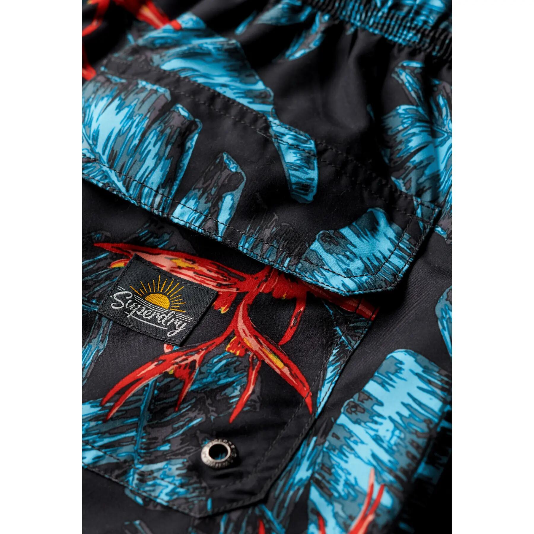 Spodenki kąpielowe z hawajskim nadrukiem Superdry 5/7