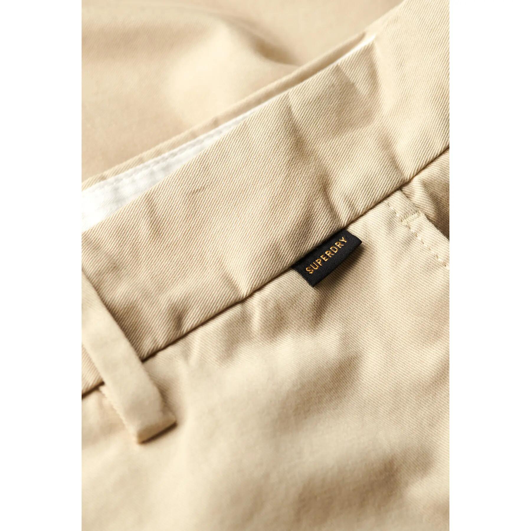 Superdry Herren Stretch Chino Shorts Beige 7/7