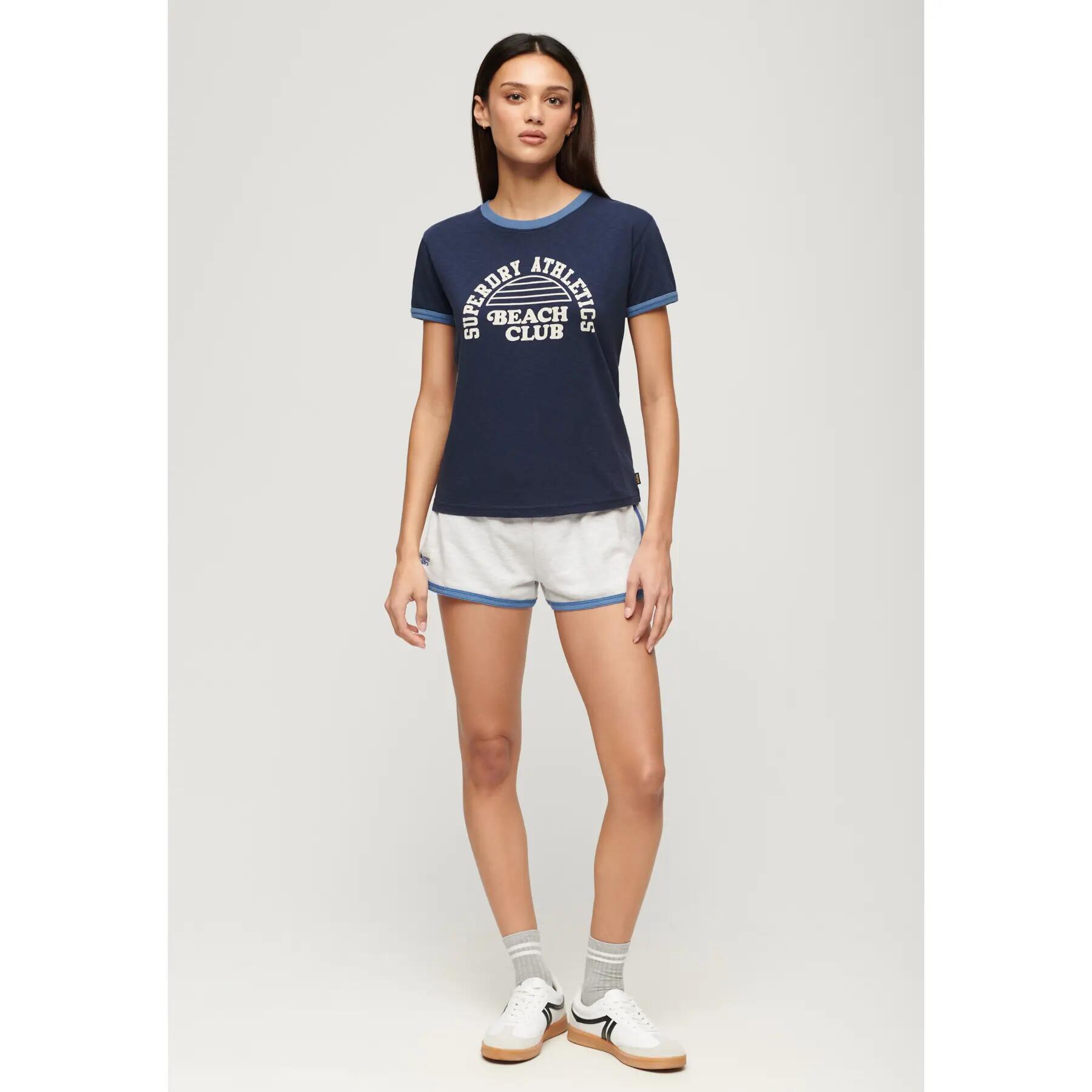 Damska koszulka w kontrastowym kolorze Superdry Athletic Essentials Beach 2/6