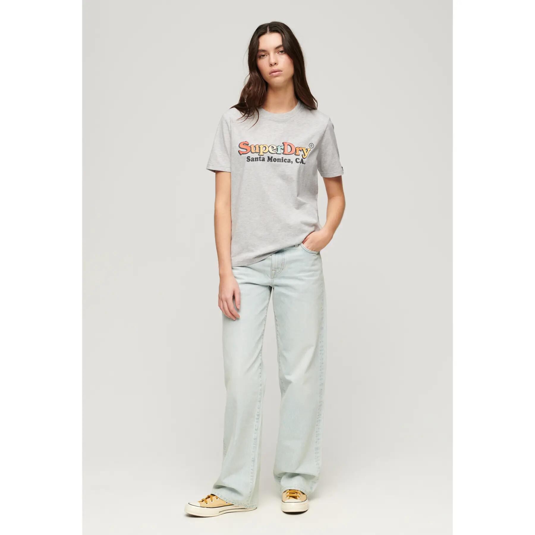 T-shirt à coupe décontractée avec logo arc-en-ciel 2/6