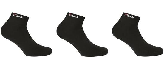 Fila Chaussettes 3-pack Bamboo Uni Noir 35-38